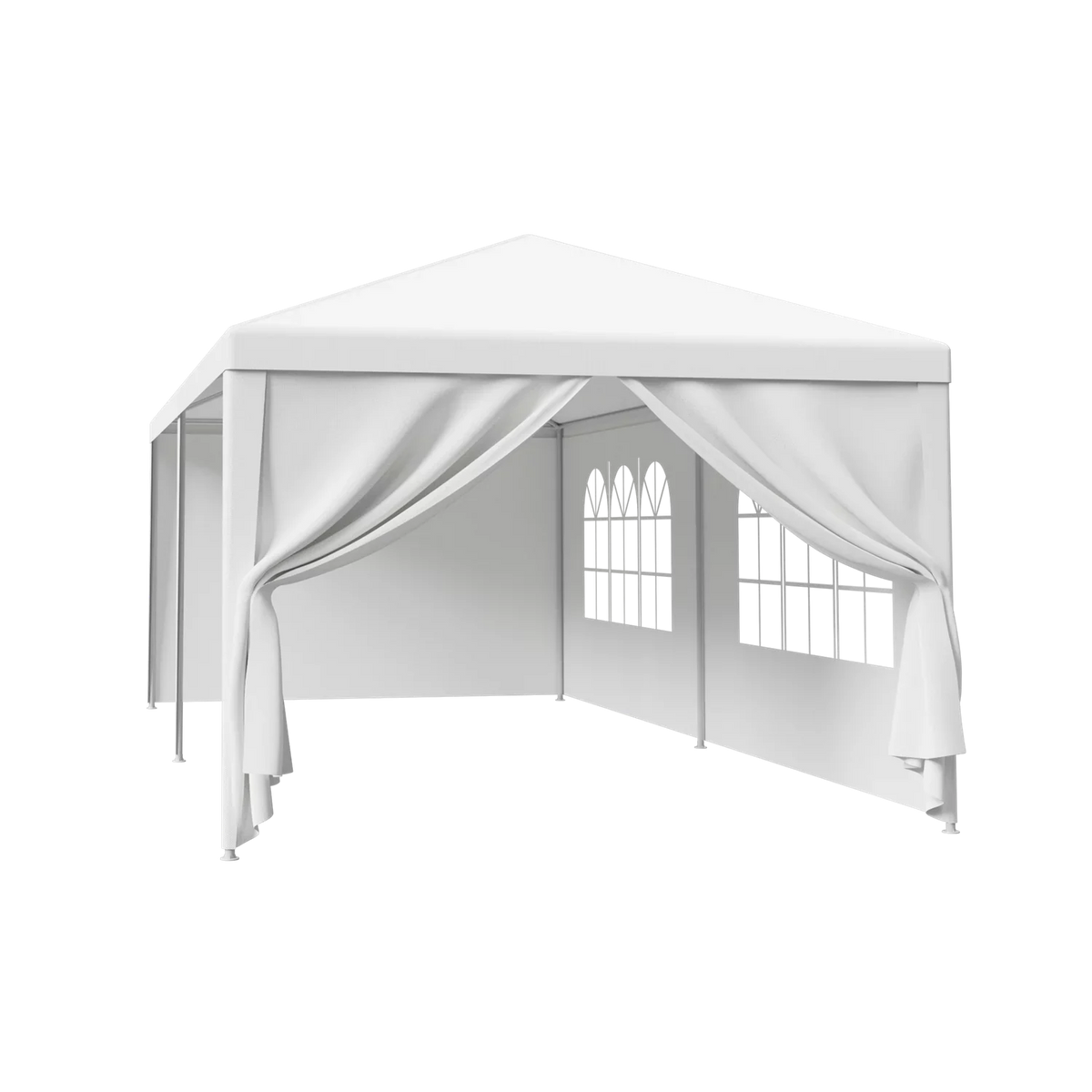 8.00, Zeny 10'x20' White Tent with Gazebo Event Outdoor Walls, Party Canopy Pavilion Side Wedding Canopies 6
