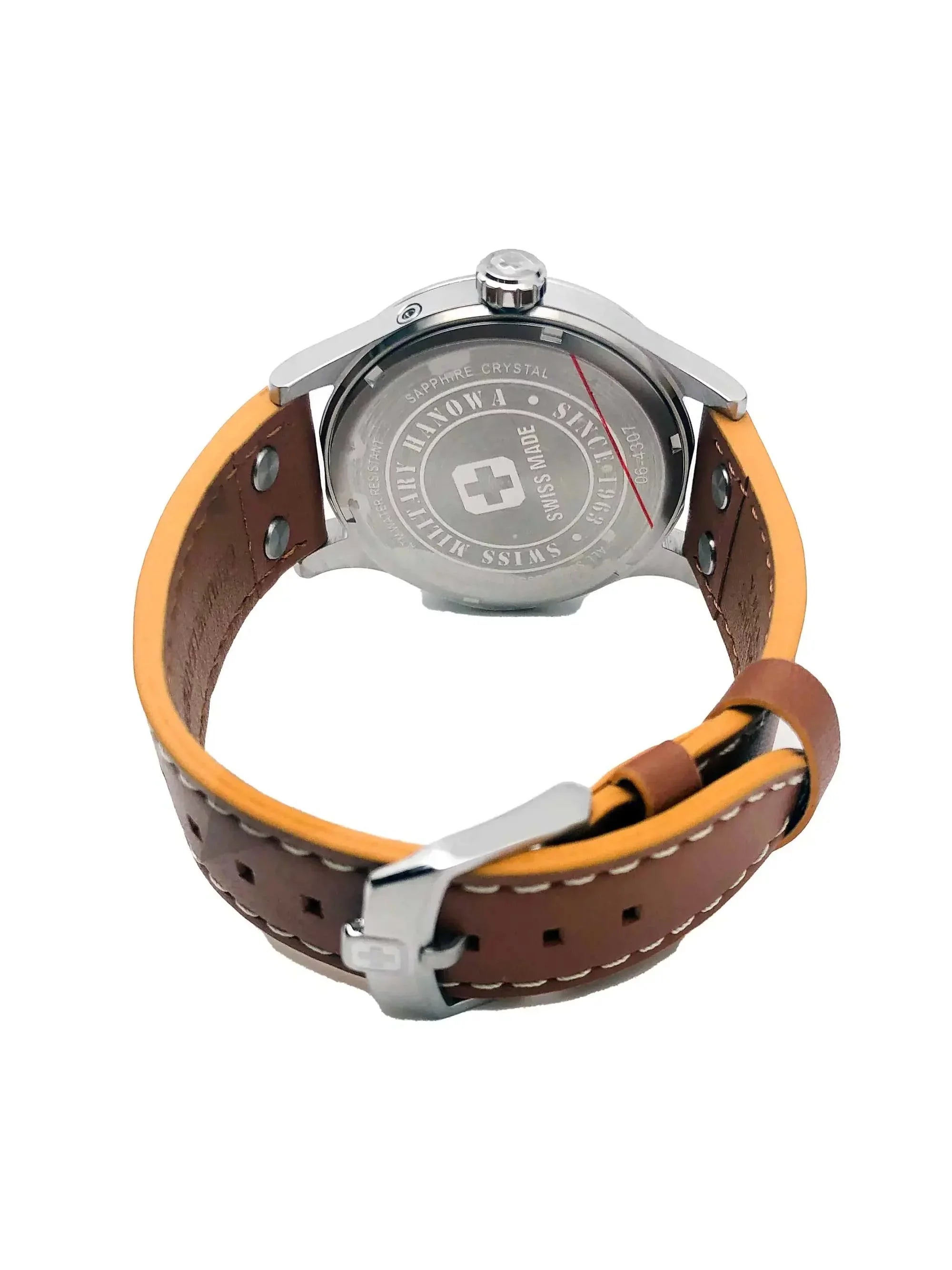 Watch Beige 06-4307.04.002 StainlessSteel Military Mens Dial Quartz Hanowa Swiss
