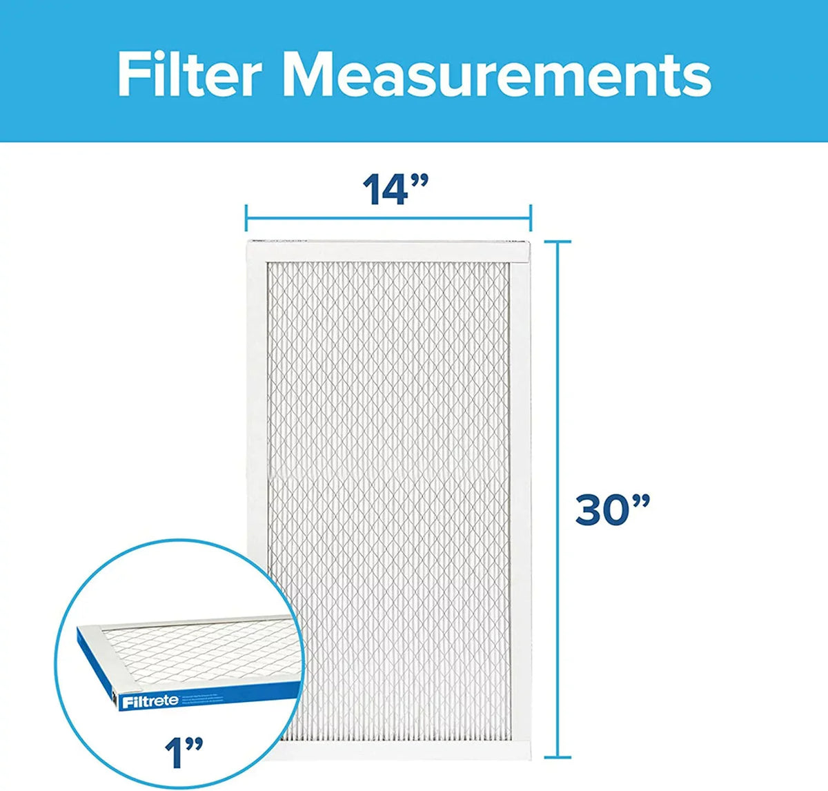 Healthy Furnace Allergen, (exact dimensions MPR x 1900, Filter, 29.81 Living x 13.81 14x30x1, AC 0.78) Ultimate Air 6-Pack Filtrete