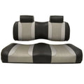 G29/Drive and Rush/Liquid Front |2007 MadJax Seat Wave Tsunami Silver up Silver Drive2 - for Golf |Black/Liquid Cart Yamaha Cushions