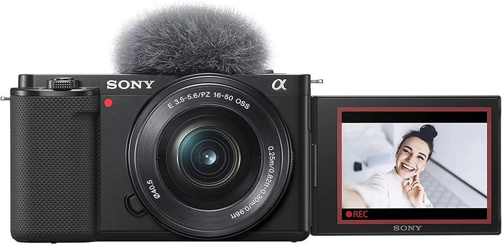 with ZV-E10L 1.97", Black Sony 24.2 0.63", Alpha Lens, Mirrorless Camera Megapixel
