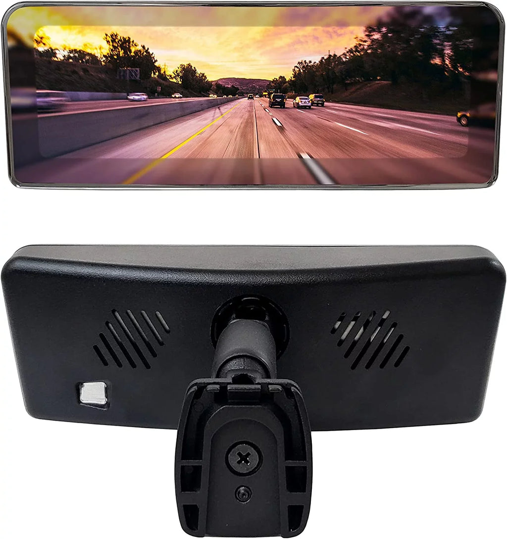 with Master LCD 4 Inputs Display, Video 7" Enhanced Universal Visibility & Tailgaters Frameless View Rear Mirror