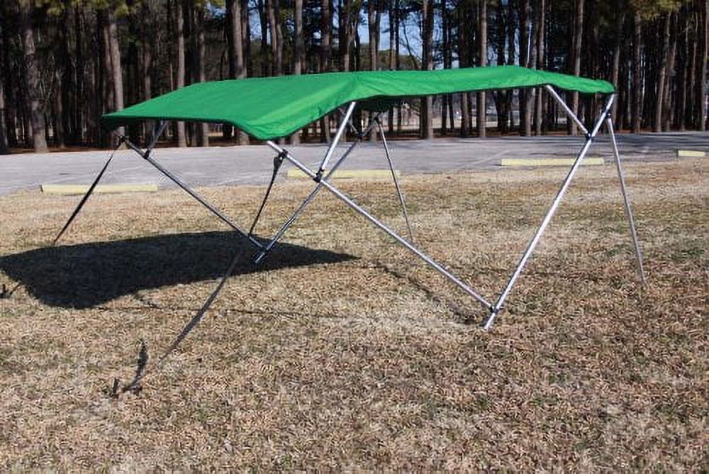 4 DELIVERY) 91-96" Kit, Long, (FAST Vortex 54" 1 Boat Green / Top Hardware Canopy, Pontoon - BUSINESS 8' Bow 8' Deck Bimini 4 Frame, and SHIPPING Wide Complete Wide, TO New DAY High,