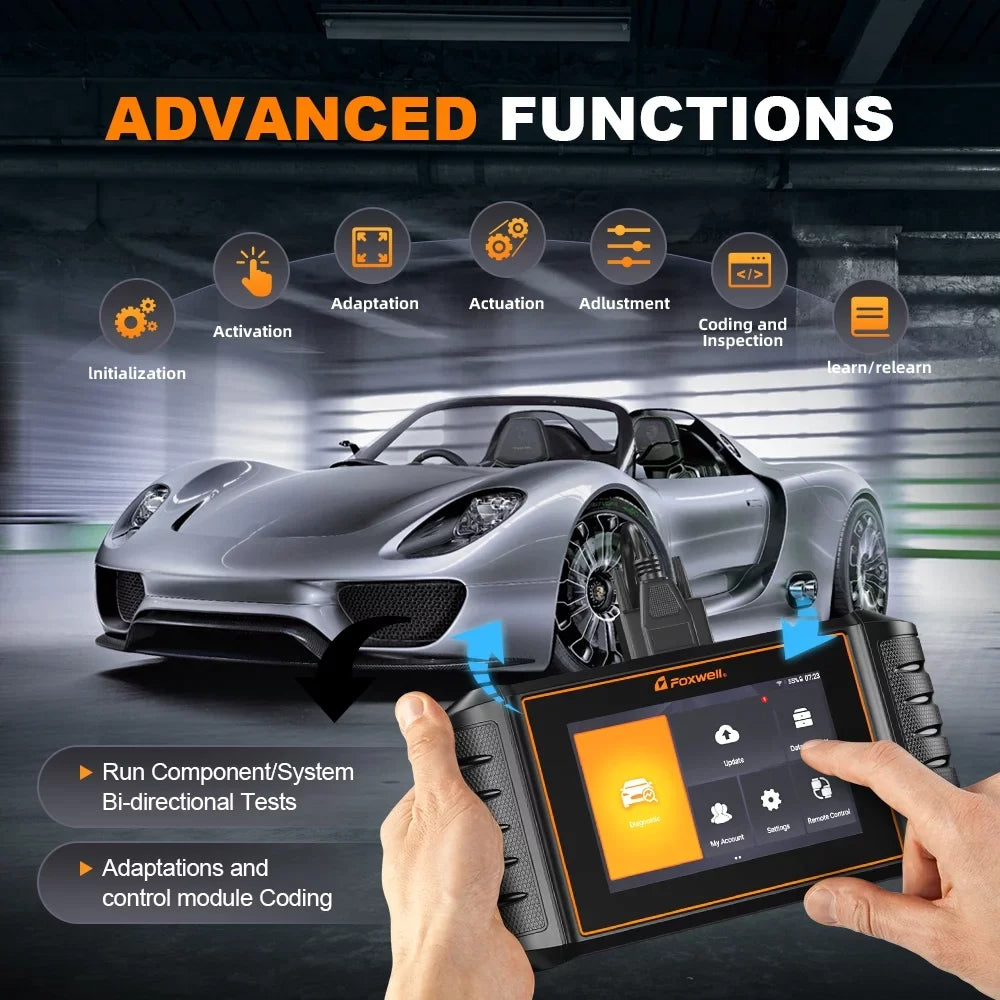 All Scanner FOXWELL Diagnostic Automotive System All Scan Bi-Directional OBD2 Reset Reader Code Tool