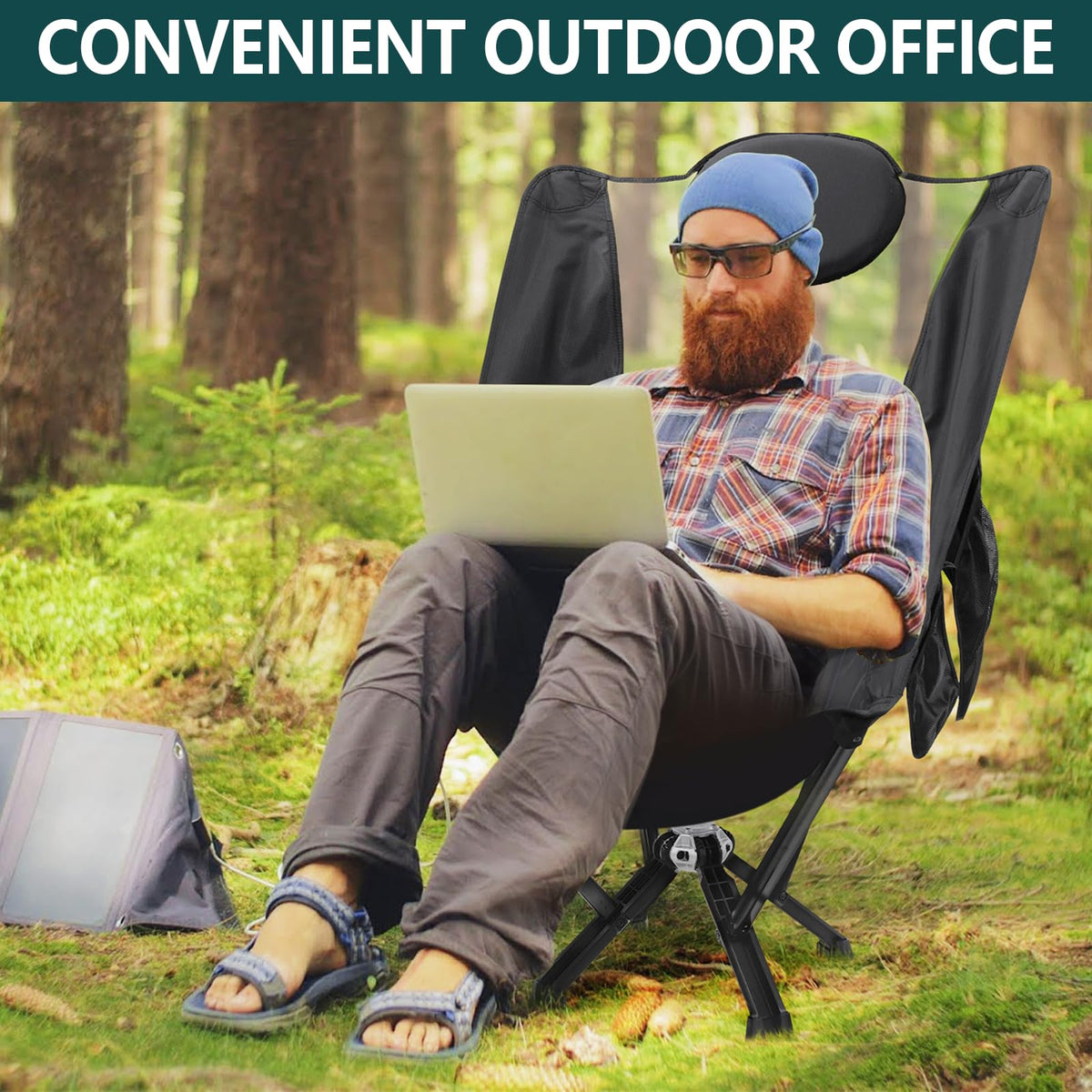 Adults, Sports, Folding Chairs Camping High Picnic, Lounge Camp Travel, Lawn, Portable for 60 Chair MTRVR Size Back Beach, Foldable Chairs, Heavy-Duty, Oversize,Supports Compact Outdoor Plus for Chair