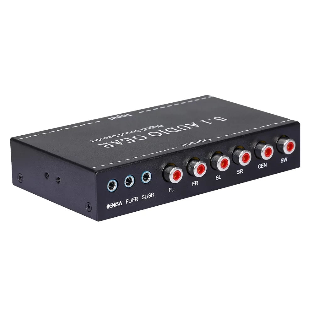 AC-3 Converter Dolby Walmeck Audio Output Digital Decoder 5.1 Digital Audio Audio Gear Replacement Sound 3.5mm Plug for NK-A6L