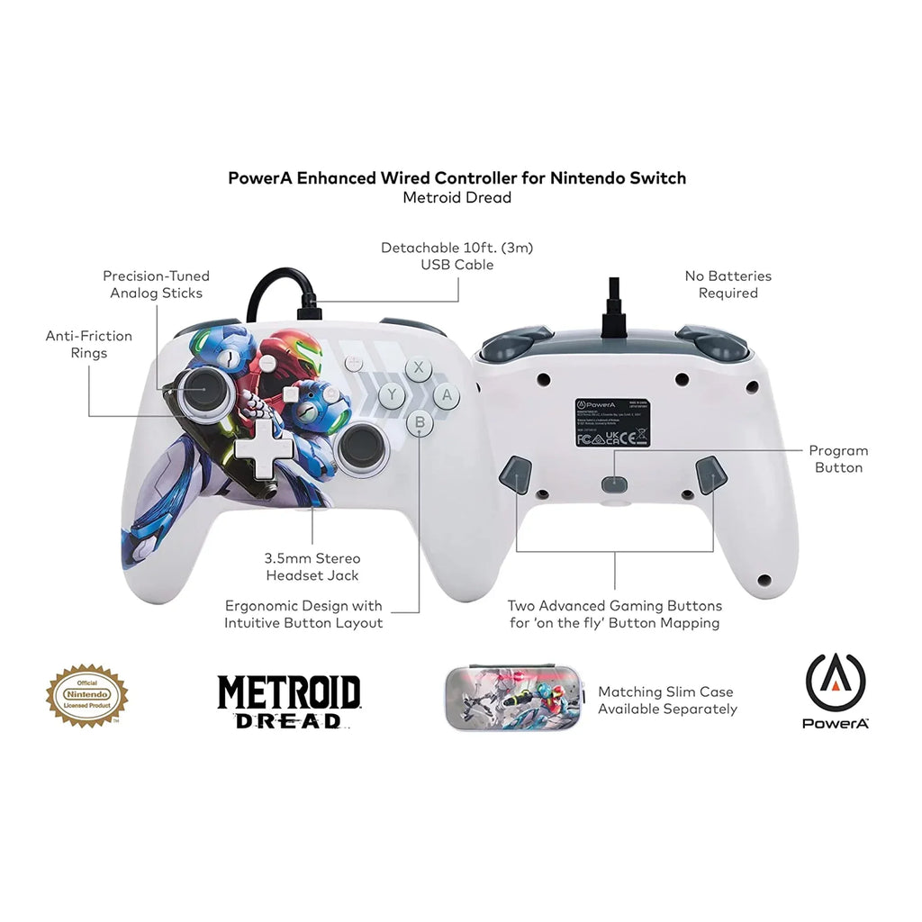 Accessory] Dread Wired Metroid Nintendo [Nintendo for Enhanced Controller - Switch Switch PowerA