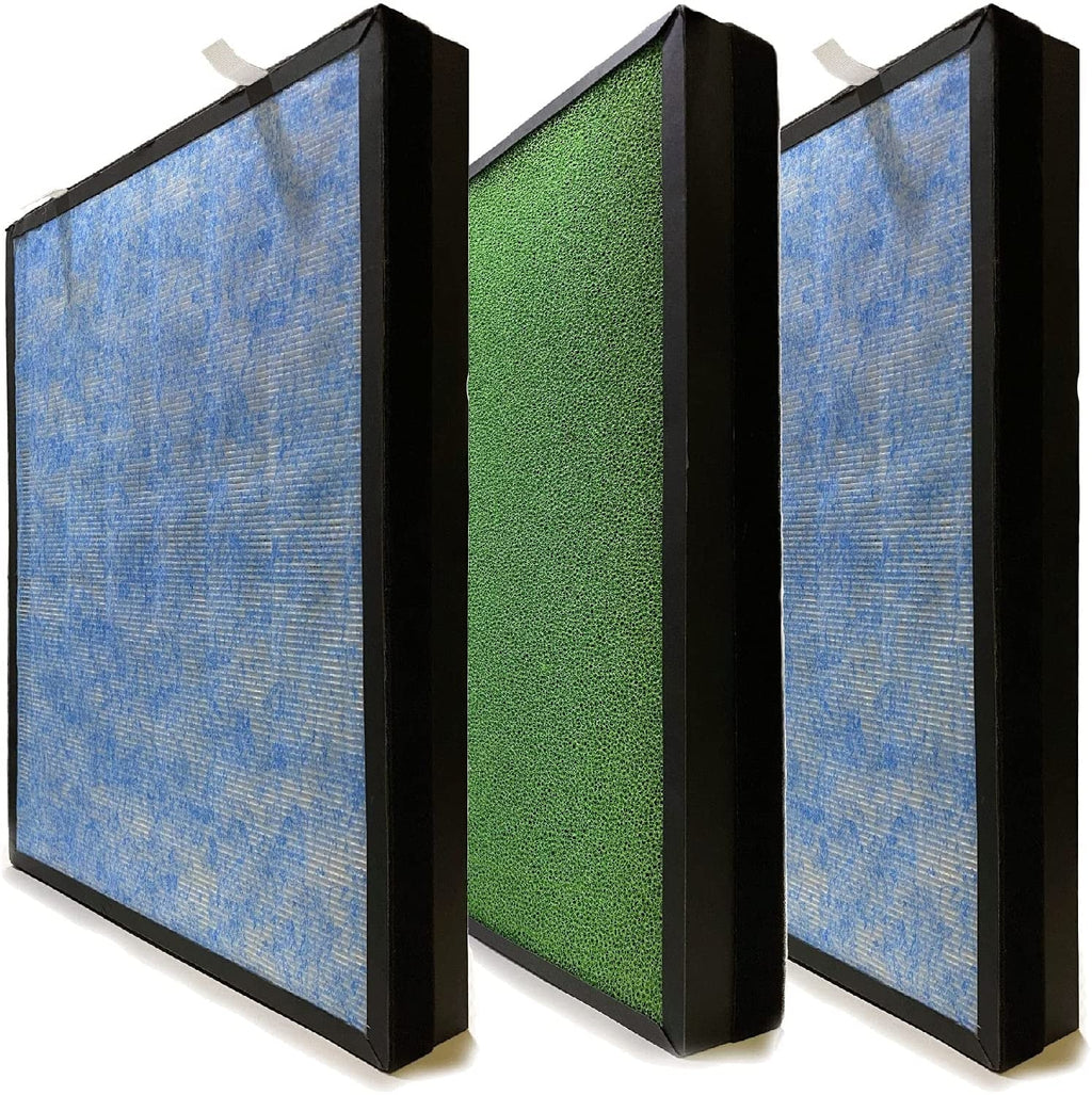 True Activated Purifier, 4-in-1 HEPA Filter with Carbon Smart HSP002 Nispira Compatible Replacement Packs Air 3 2.0