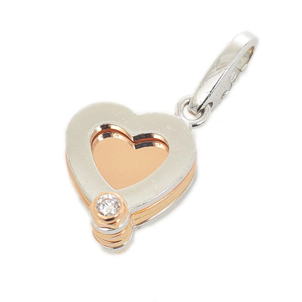 Diamond B3009000 Top Pendant K18WG/PG Cartier Clover Charm Pre-Owned (Good)
