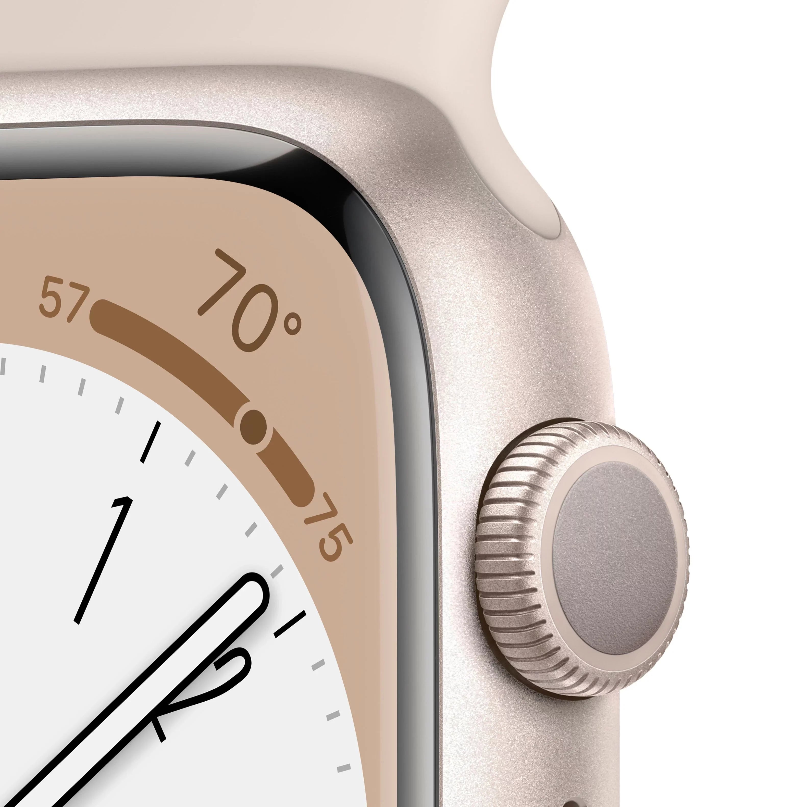 Series Sport (Refurbished) Cell Aluminum Apple Watch 8 41mm Starlight Restored Gen MNUX3LL/A Band 8 Starlight