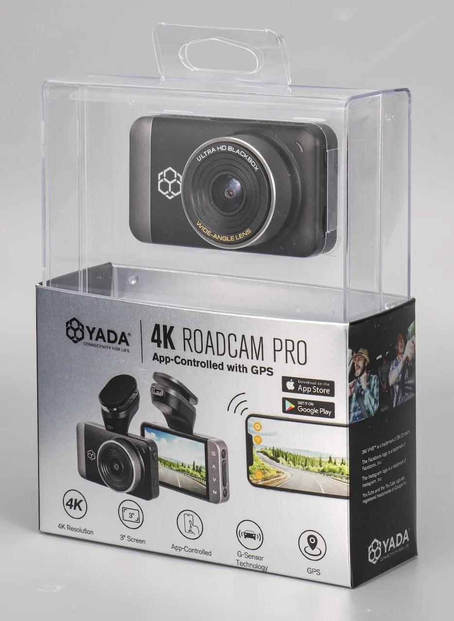 with G-Sensor Angle Dynamic UHD Degree Roadcam for Park GPS Lense, Screen, Wide High Record Technology and LCD 150 Range Pro Yada Day/Night. 3" with Mode Resolution 4K App,
