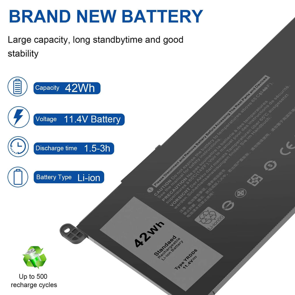 Dell for 5480 5493 5594 5584 YRDD6 Inspiron 3793 Battery 5593 5590 3582 0YRDD6 3593