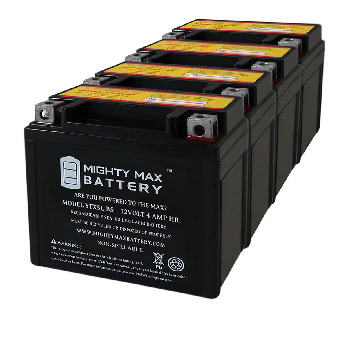 Pack 2000 50 Replaces 9 YTX5L-BS Kymco 4 12V - - Battery 4AH Super