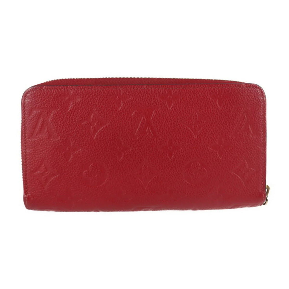 Pre-Owned Monogram VUITTON Zippy Zip Louis Long Implant Round LOUIS (Good) Cerise M60737 Zipper Wallet Vuitton Around