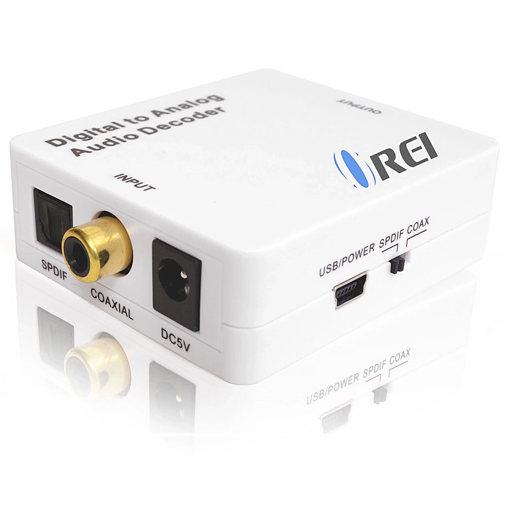 Analog L/R/3.5mm Output Input DA34 RCA 5.1-Channel Headphone to SPDIF/Coaxial Orei to Audio Decoder Digital