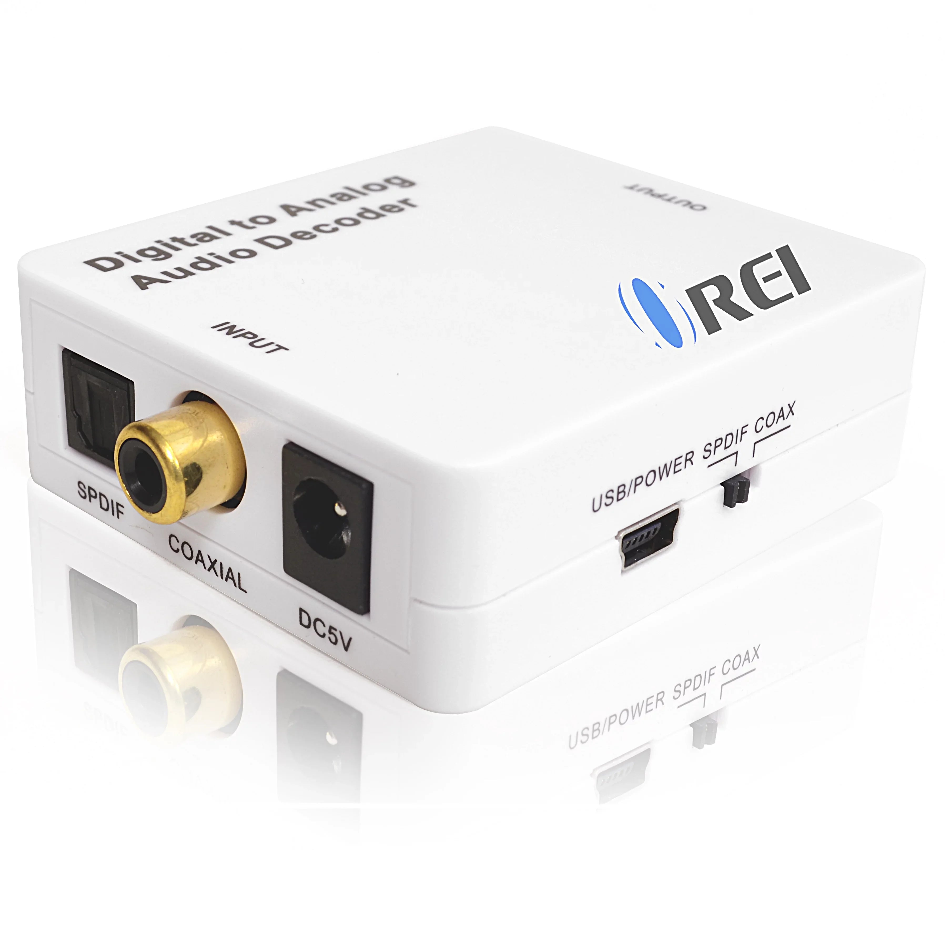 Analog L/R/3.5mm Output Input DA34 RCA 5.1-Channel Headphone to SPDIF/Coaxial Orei to Audio Decoder Digital