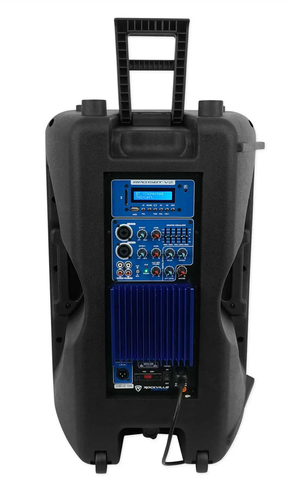 w/ Mic Headset Church System Speaker Sermons, 15" Sound Rockville Speeches For