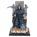 Of Throne Statue On Our Santa Scythe Death Holding Muerte Seated Lady Black