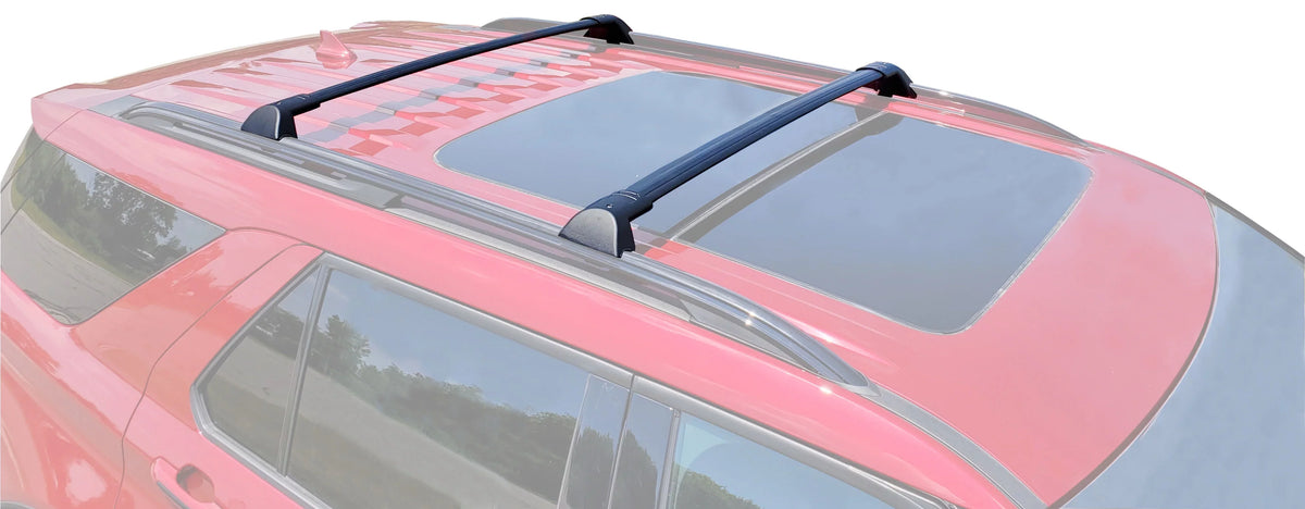 Rack BRIGHTLINES Top Bars 2020-2023, Ford Cargo Aluminum Explorer 2pcs, Roof Set Replacement Black of Roof for Cross Rack