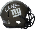 Helmet Giants Salute Authentic York Mini Speed Waller 2022 Darren Riddell - Autographed Certified New to Fanatics Service