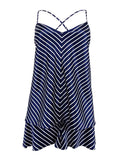 Stripe (XL, Lauren Lauren Navy/White) Women's Satin Camisole Ralph Sleepwear