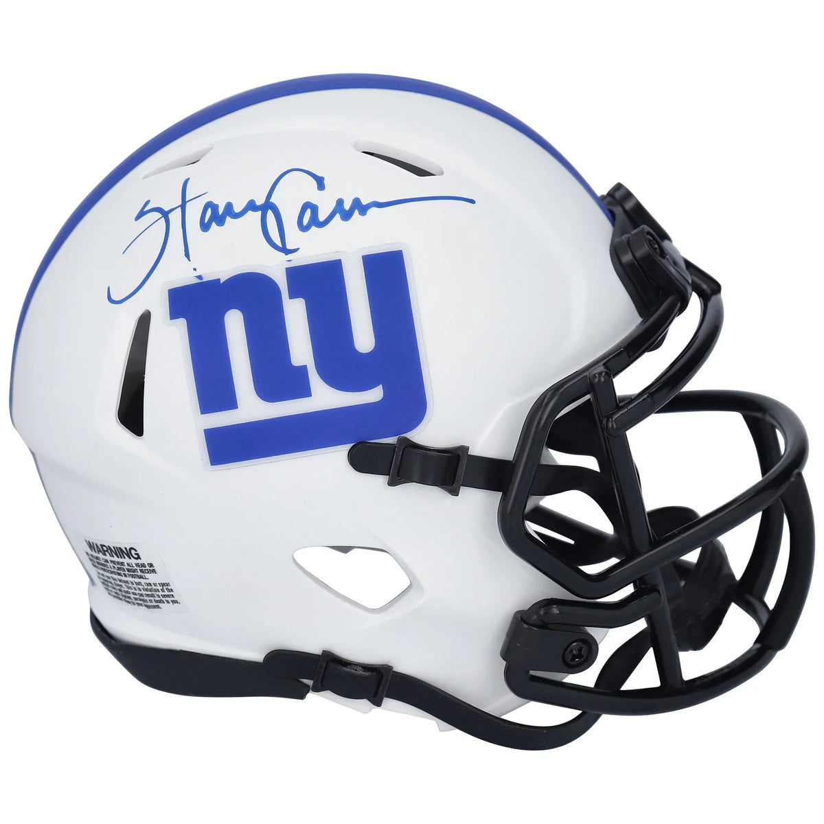 Lunar Speed Eclipse Riddell Certified Alternate New Authentic Mini Carson Harry Autographed - Giants York Fanatics Helmet