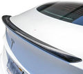 Tesla Gloss - 3M Style 2017 - Real Compatible - A with - Grade ABS - Fiber Carbon Model 2021 Tape Rear Wing Black Factory Cobra-Tek Plastic Quality Spoiler - 3