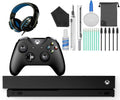 Kit Black X Gaming Microsoft Headset Console 1TB One Xbox with Cleaning