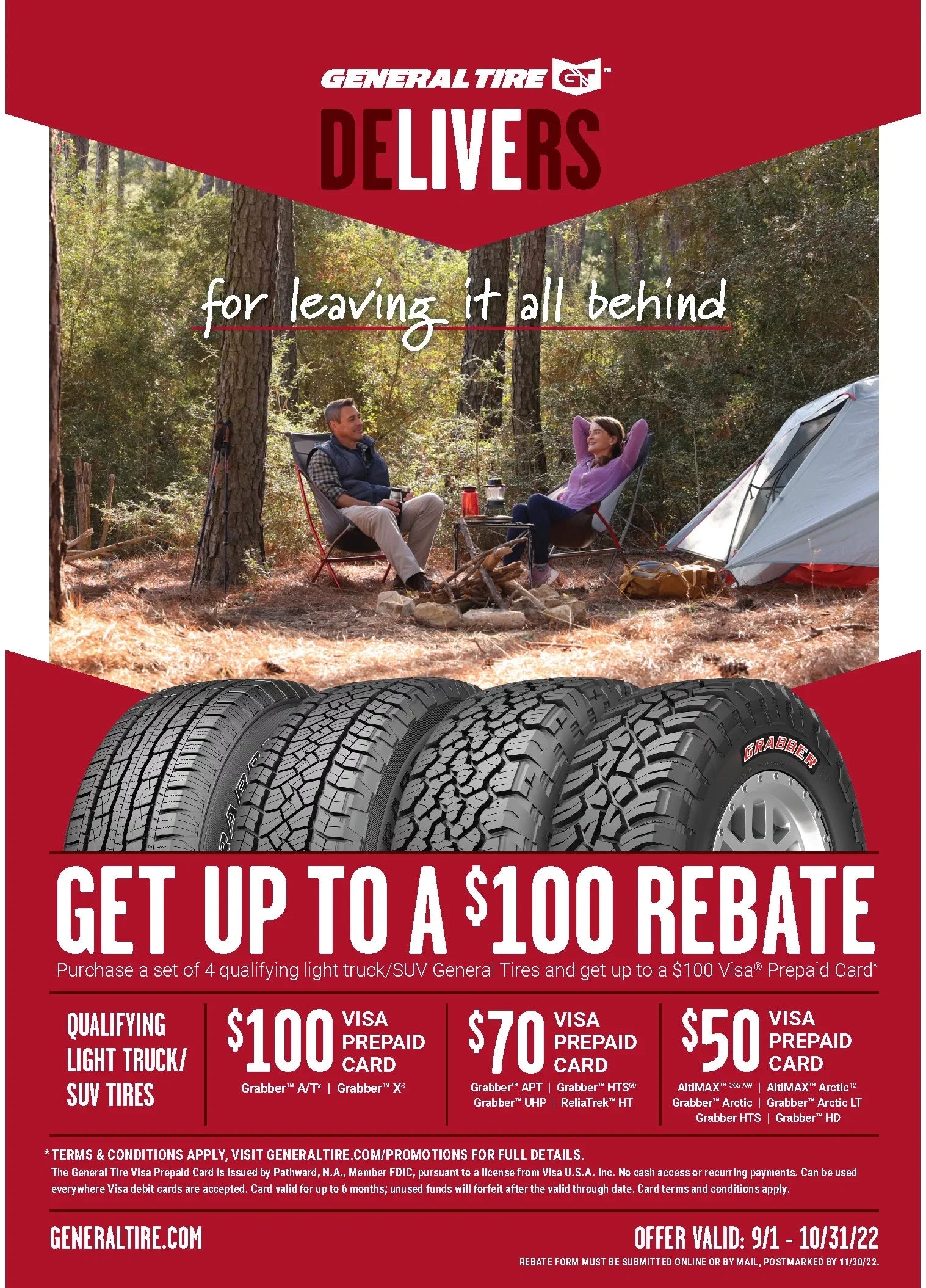 X Fits: General Tahoe Grabber 1995-2002 Toyota 2015 S Tire 245/75R16 120 Pro, TRD Chevrolet A/T LT Tacoma
