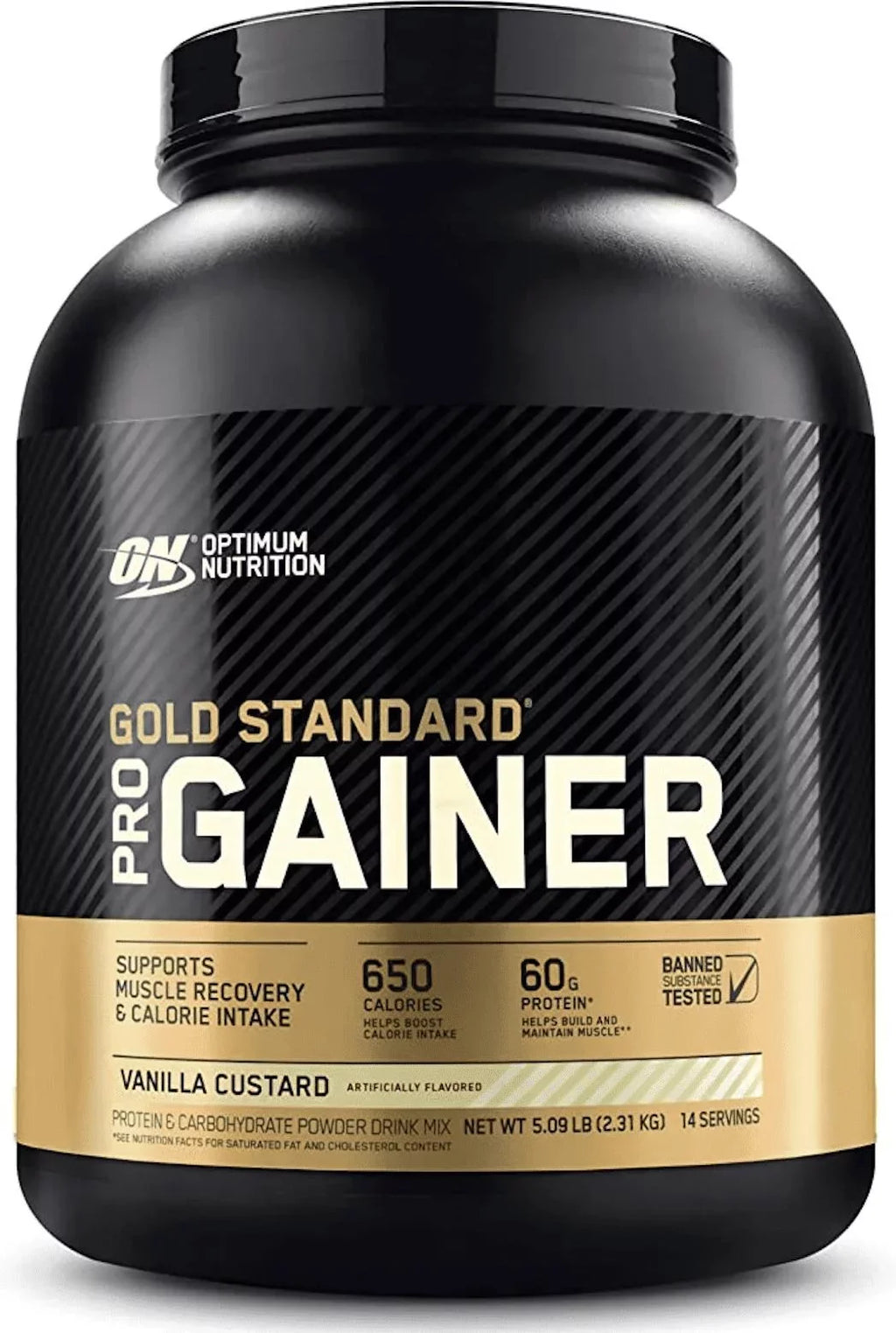 Protein 5.09 Protein, Optimum Vanilla 60 Powder, Gold g Standard lb, Servings Pro Gainer Custard, 14 Nutrition,