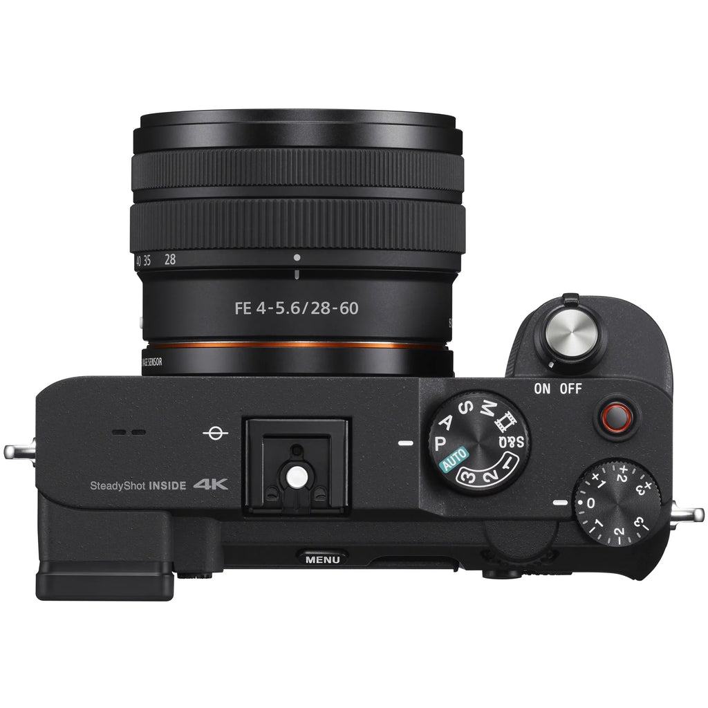 28-60mm Bag F4-5.6 2x Accessories Deco & w. Body ILCE7CL/B + Wireless Mirrorless Full Vlogger GP-VPT2BT + Bundle Black + Remote Camera Gear a7C Grip ACCVC1: Battery Kit Sony Lens Shooting Frame with