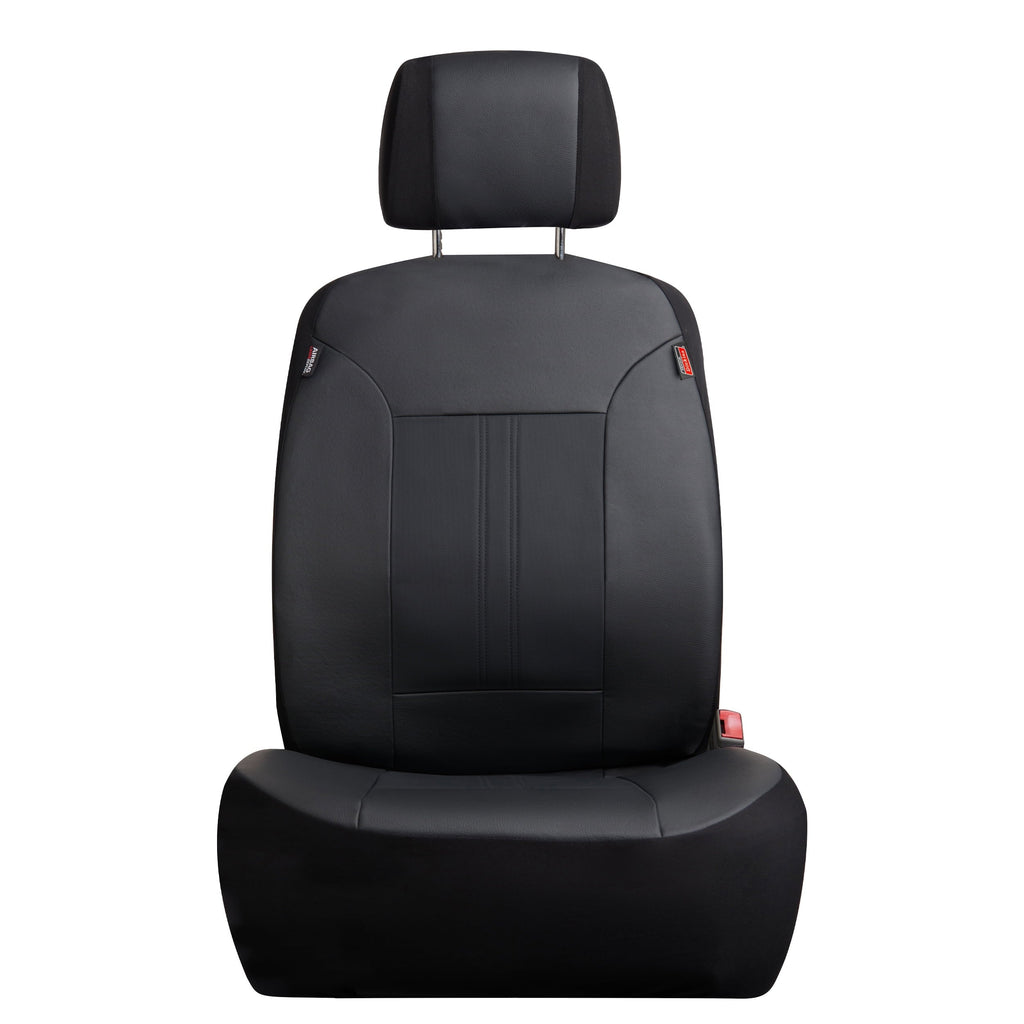 Vegan 43645WDI Petersen Black Genuine Seat 3-Piece Leather Dickies Car Covers,