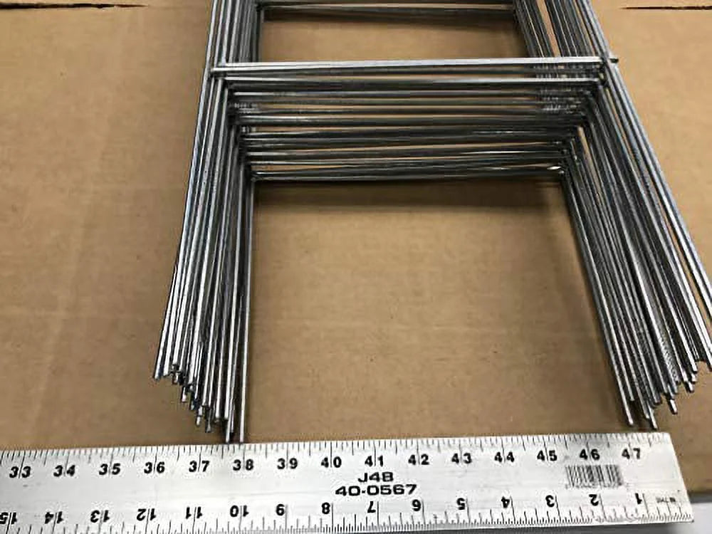Sign 5mm Pcs 30'' Corrugated Pack Stake 30 10'' 4mm 50 Double - with Stake Tall Heavy Wide, or Use Stakes Signs of Wire - Signs, x10 Yard Stake Metal (Pkg50StaKe30'') Duty H-Frame inch 50