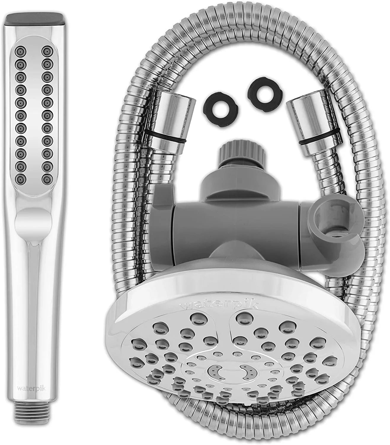 Shower PowerPulse Massage, Spa XIB-633E-SBX-183ME Waterpik with Combo Chrome, PowerWand