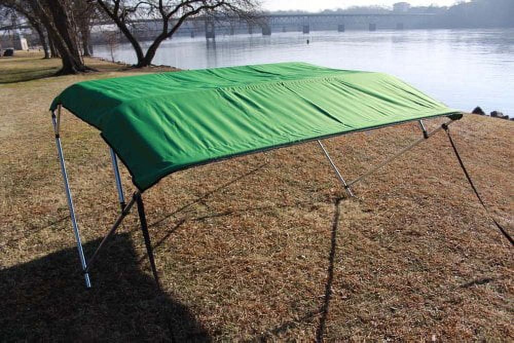 4 DELIVERY) 91-96" Kit, Long, (FAST Vortex 54" 1 Boat Green / Top Hardware Canopy, Pontoon - BUSINESS 8' Bow 8' Deck Bimini 4 Frame, and SHIPPING Wide Complete Wide, TO New DAY High,