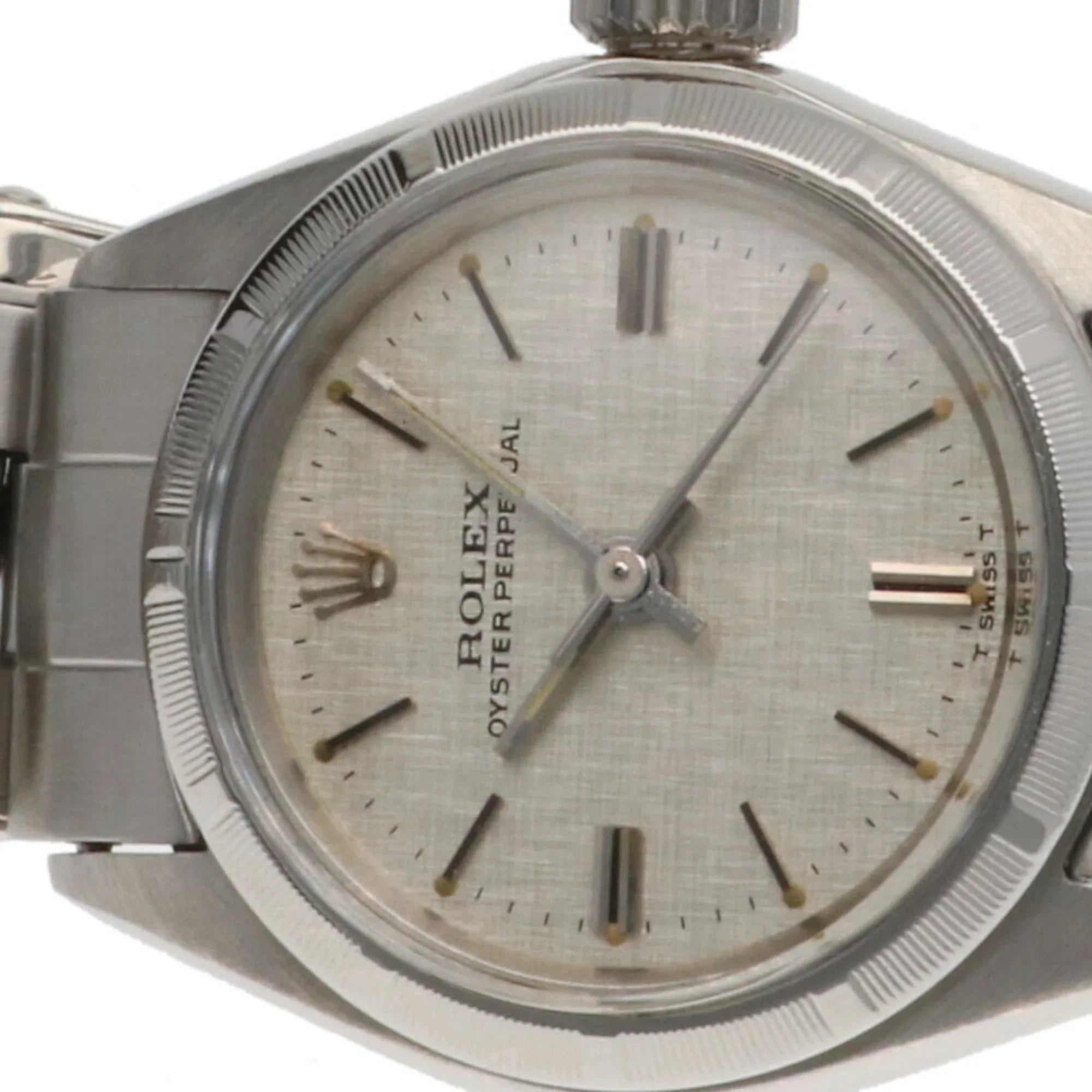 Watch Stainless Rolex Automatic Perpetual Oyster Women's Pre-Owned 6623 ROLEX Winding Steel (Fair)