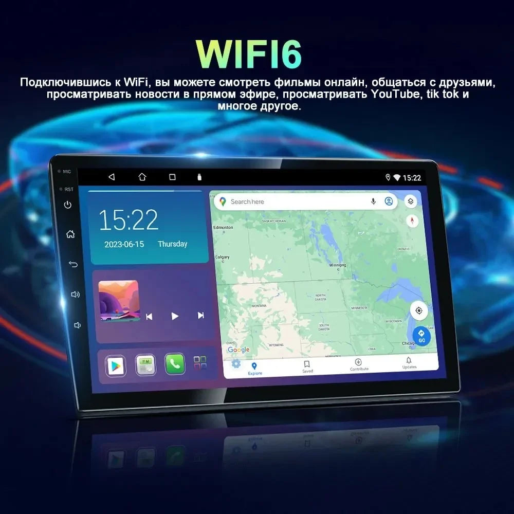 For Stereo CRV 1997-2001 Radio Android13 WIFI CAM 4-64GB Car Carplay GPS Honda