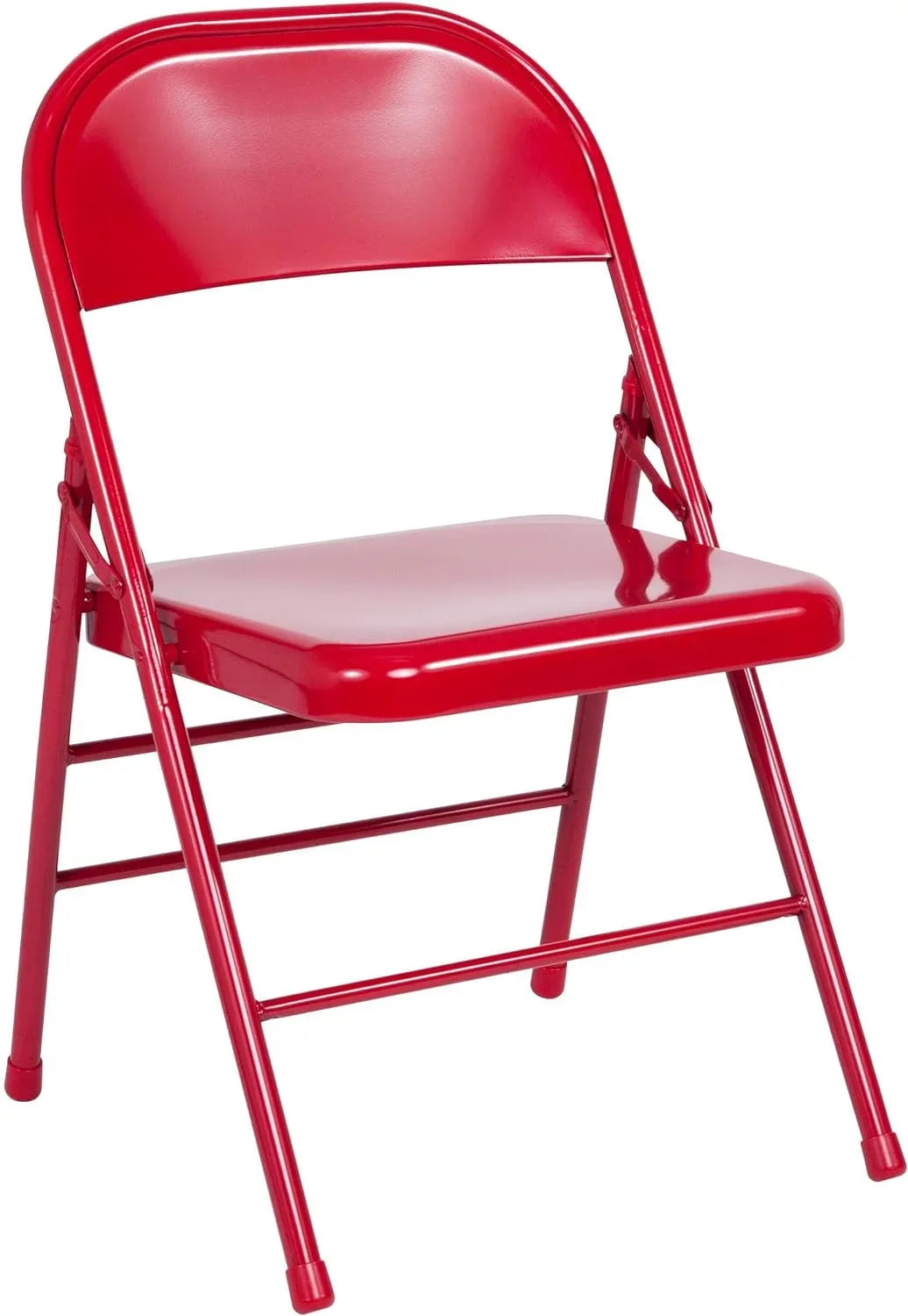 Double Folding Metal Gray Braced Triple Chair HERCULES Series Hinged &