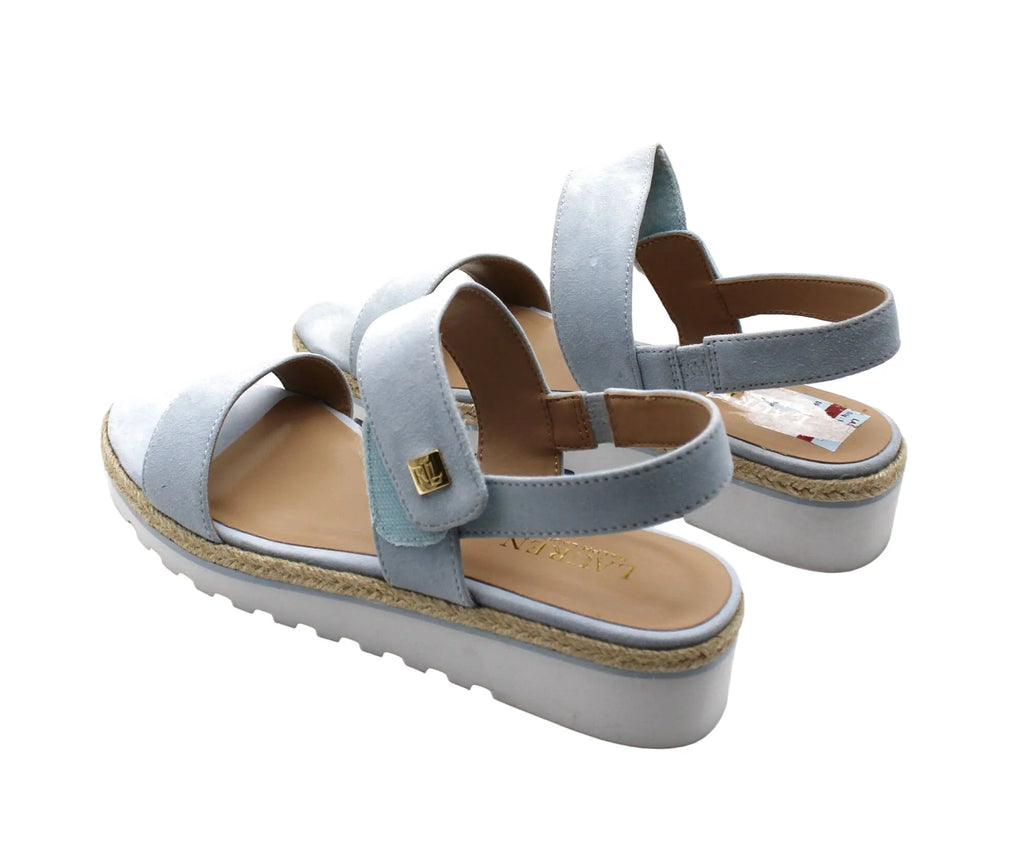 US) (Size Lauren 8.5 Jewelle Wedge Ralph Lauren Sandals