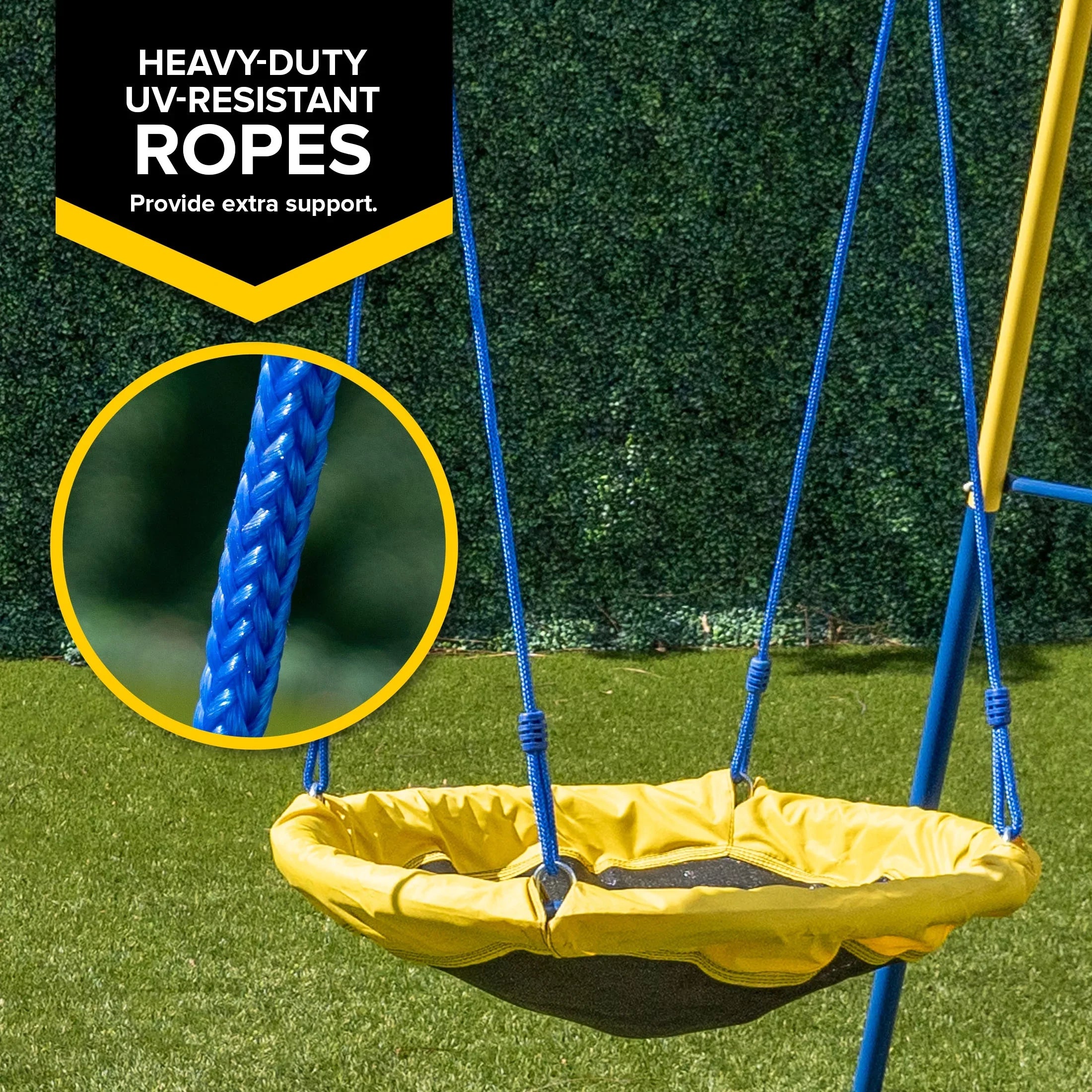 Set Swing up Metal Heavy and to with Swing Duty 300 lb. Sportspower Saucer holds A-Frame,
