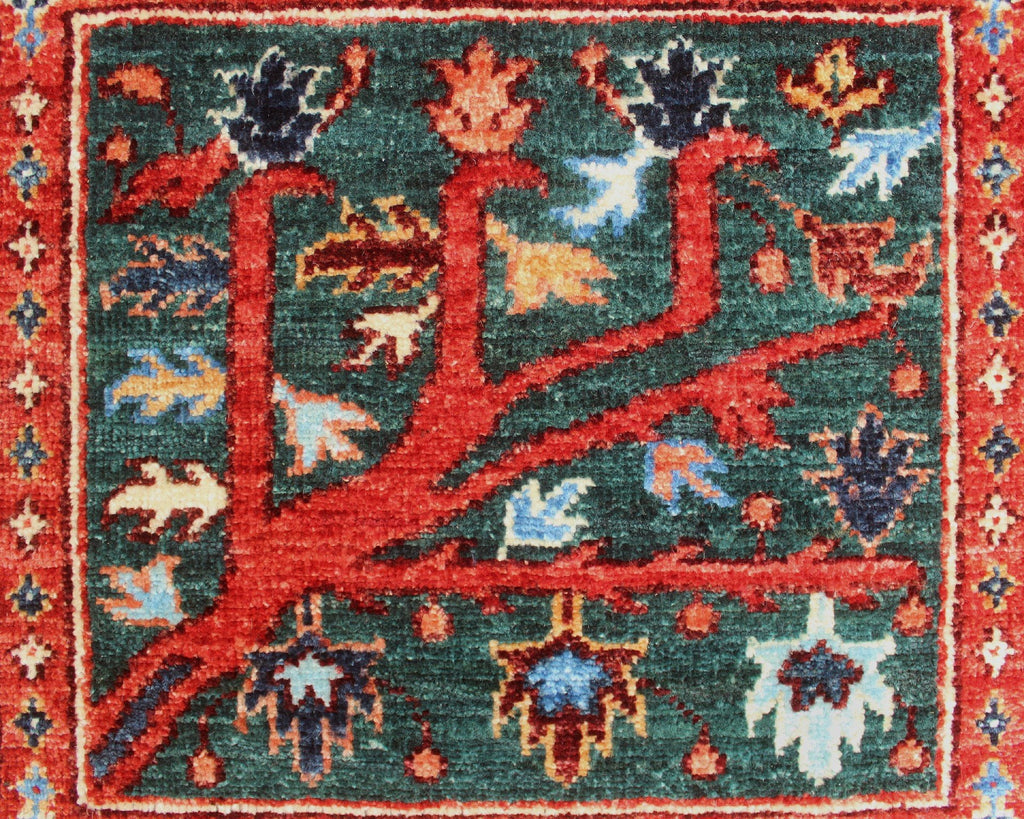 Rug, 11'10" 8'11" x Rusty-Red/Blue Aria Qurban