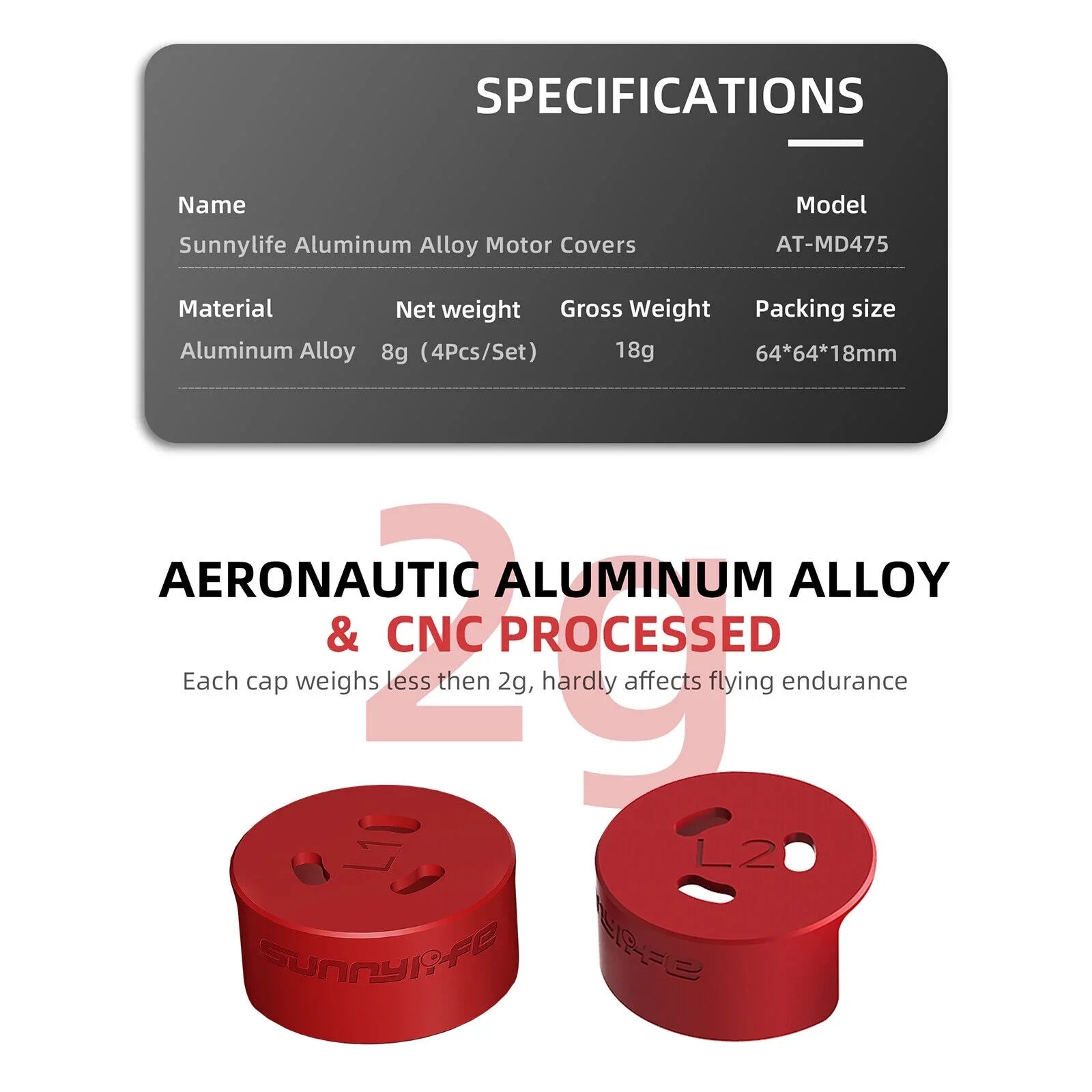 Motor Avata 4Pcs Aluminum Protective DJI Protection Accessories Cover Drone for
