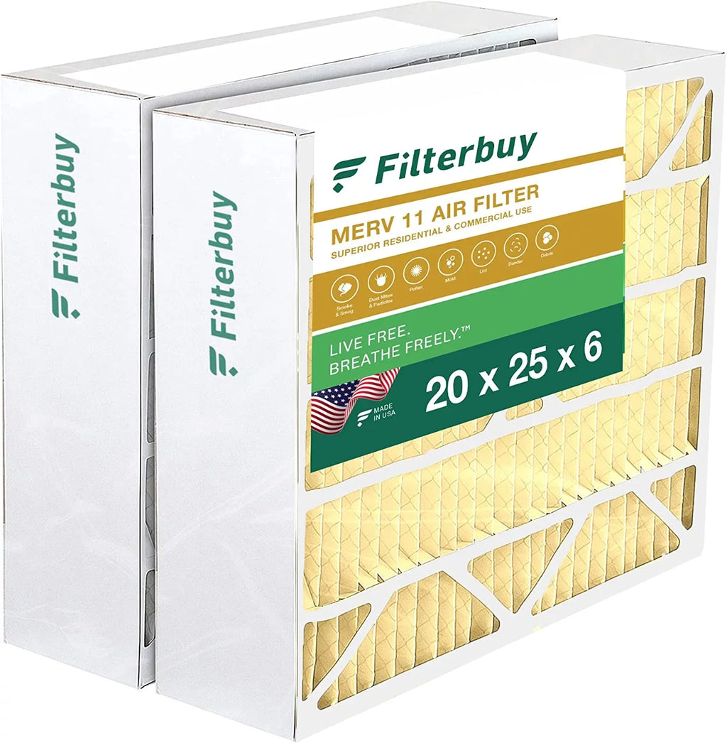 Aprilaire / HVAC Filters Furnace Space-Gard for 11 Pleated MERV 20x25x6 AC 2250 (2-Pack) 201/2200 Filterbuy Air