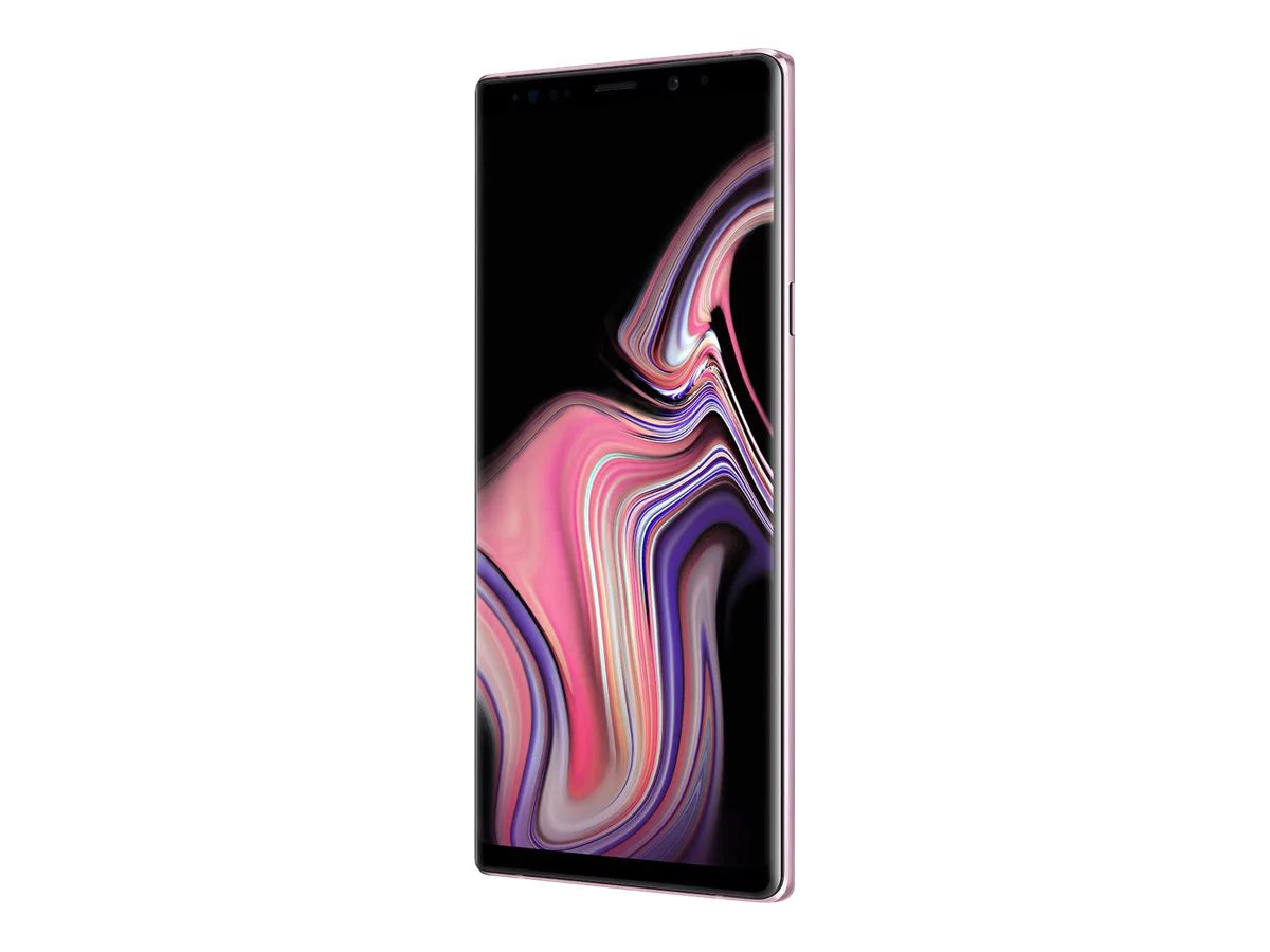'- - Samsung cameras / 8 microSDXC GB GSM x 128 2x RAM Galaxy 6.4" Super - - 1440 - - - - CDMA - ppi) AMOLED & slot Note9 4G LTE (516 front pixels 2960 purple lavender Sprint MP - Android GB rear 6 -