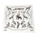 White (Good) Silk Hermes Pre-Owned Scarf Carre90 HERMES 100%
