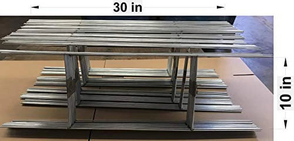 Sign 5mm Pcs 30'' Corrugated Pack Stake 30 10'' 4mm 50 Double - with Stake Tall Heavy Wide, or Use Stakes Signs of Wire - Signs, x10 Yard Stake Metal (Pkg50StaKe30'') Duty H-Frame inch 50