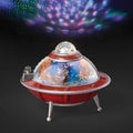 Christmas LED Roman Musical Decoration Ship UFO 10.5" Tabletop Lighted