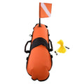 Buoy Inflator Diver D-, Oral Visible 20m High , Spearfishing, Scuba Diving Flag, Safety Freediving Float with Snorkeling,