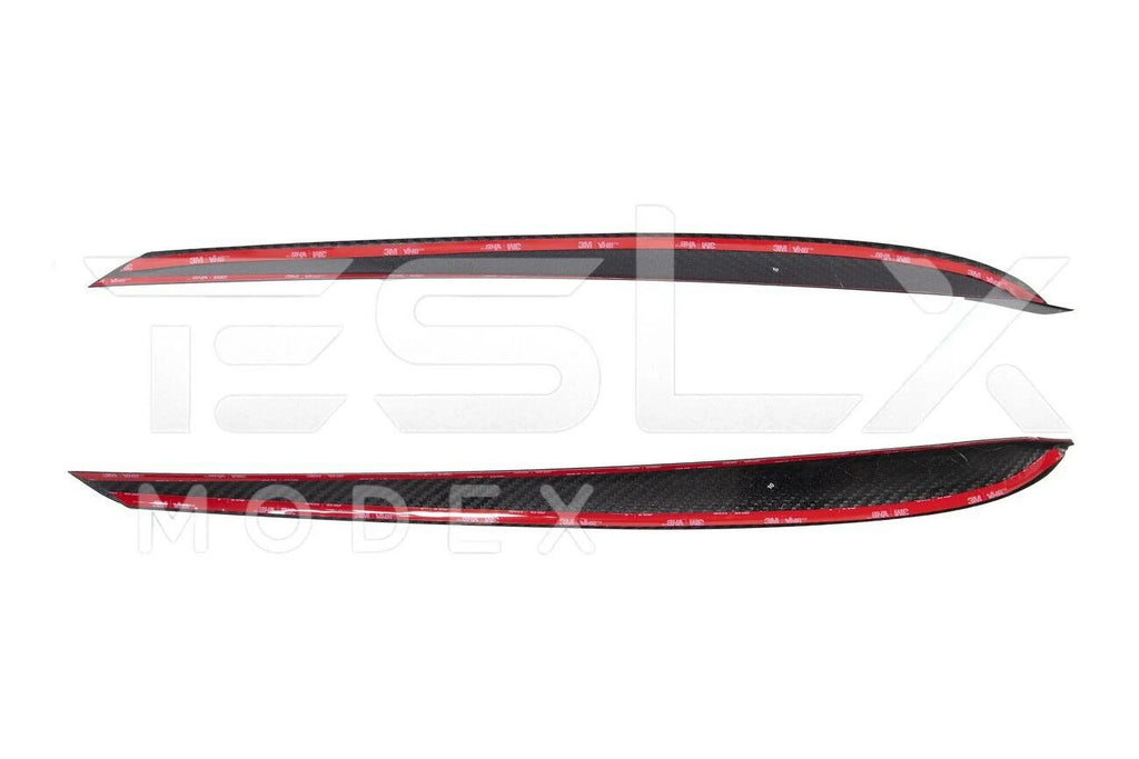 Model 2020-2023 Cover Interior Pair Y CARBON Style Replacement Front Model 3 Trim Factory Panel FIBER & 2020-Up Door For TESLA