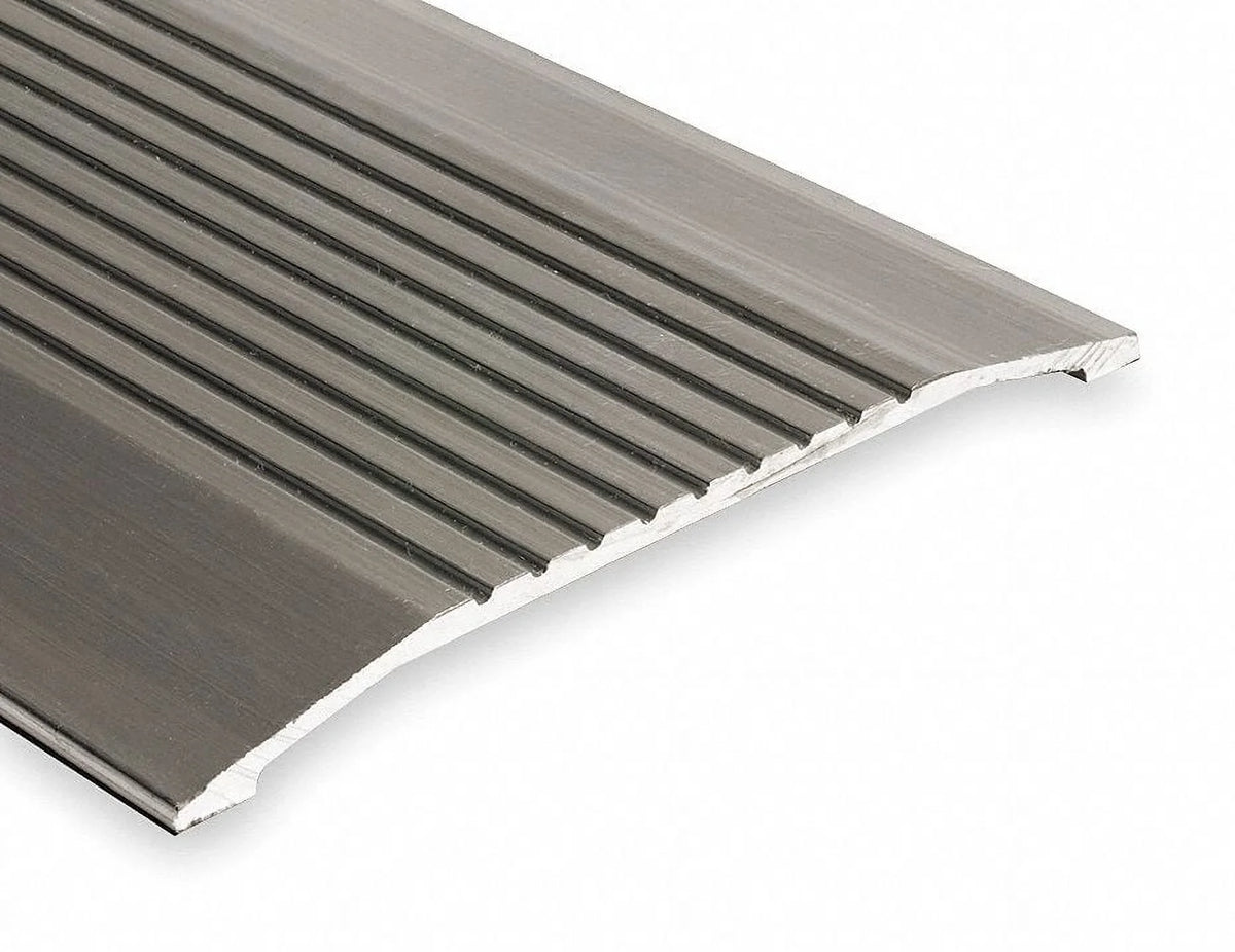 Top,3 427-3 National Saddle Guard Threshold,Fluted ft.,Alum